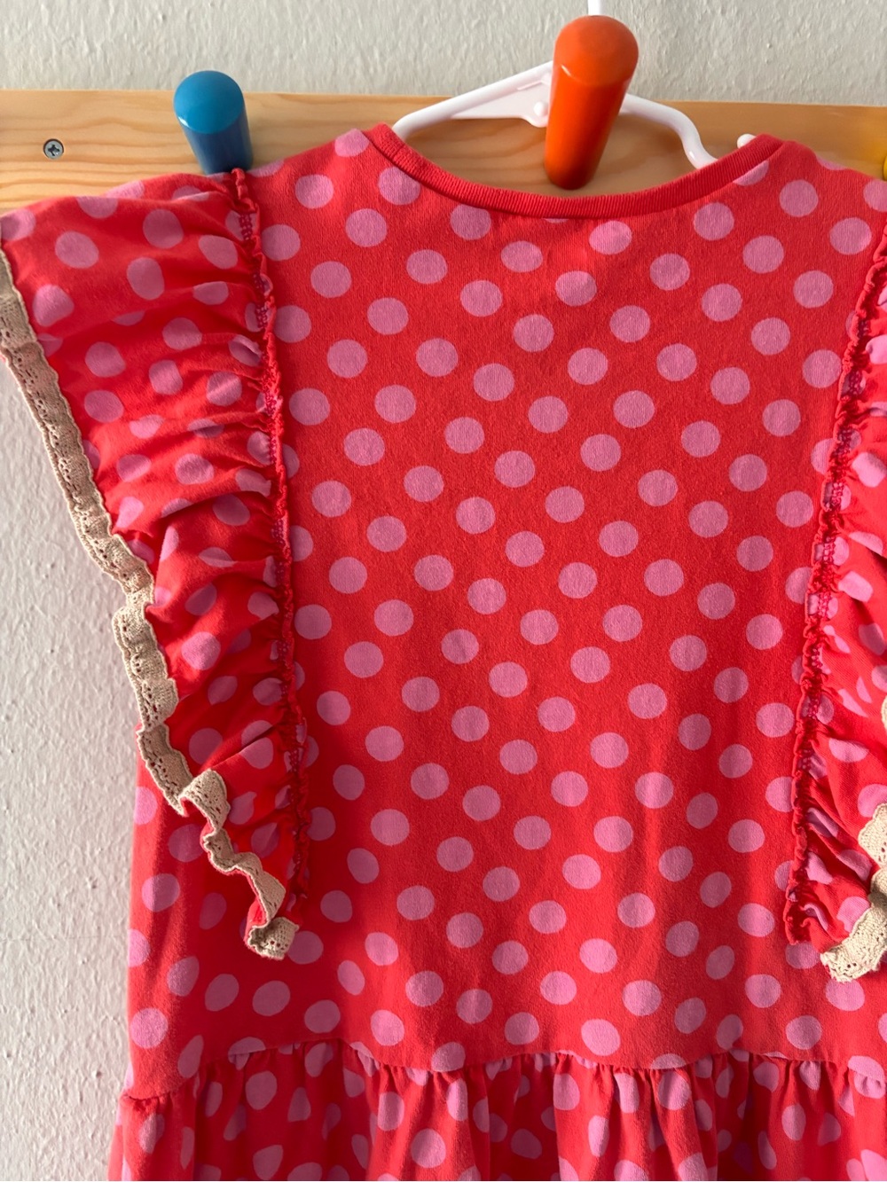 Tea Collection Crochet Trim Ruffle Dress - Picture 4 of 6